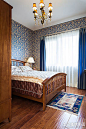 美式家装设计卧室窗帘图片