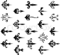 Vector of 'Vector set of decorative arrows'