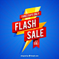 Premium Vector | Creative modern flash sale background