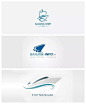 一组超级唯美的海洋logo设计案例，配色和排版都是值得学习的地方。 #标志分享#