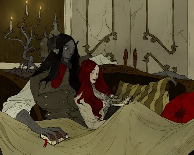 美国插画师 Abigail Larson，暗黑系的童话#插画##佳作赏析# ​​​​