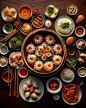 Sweet_photo_top_down_view_a_table_filled_with_delicious_well_li_c771db4b-8cbd-4978-8e61-2751