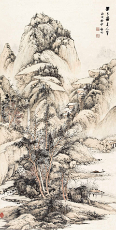 深雨燕纷飞采集到国画山水