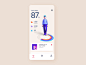 Health Tracking App Concept minh pham app ios character vietnam interaction motion animation interaction design 3d animation 3d illustration product design mobile ui design ux ui