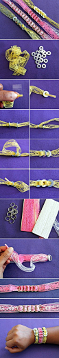 DIY Ring Lace Bracelet