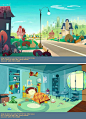 INCREDIBLE Backgrounds from "Eliot Kid" #UI# #素材# #活动页面#