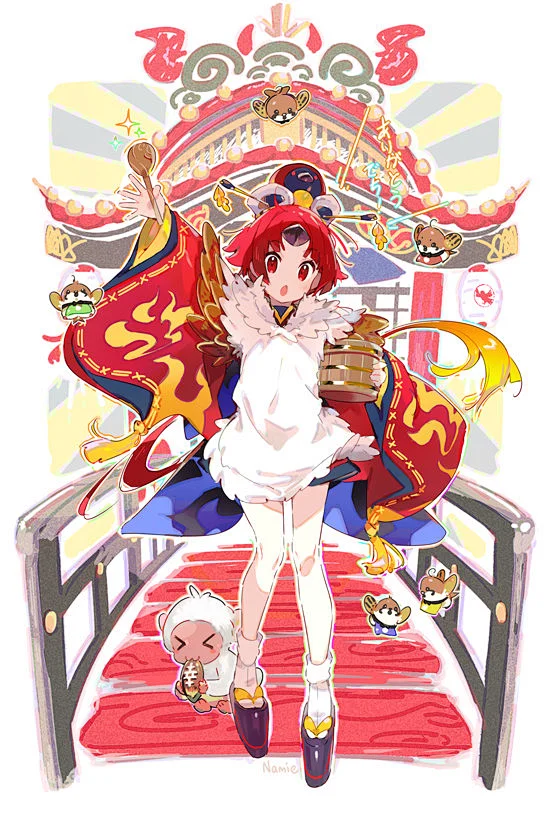Namie老师绘制的红阎魔~ -花瓣网