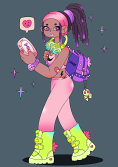 by-shark 脏辫妞儿1不负当下如此安好采集到产品设计元素刺客边风采集