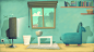 Loti & Futi - episode   : Background art and set design for animated series Loti and Futi