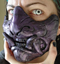 Demon half mask purple metal by ~missmonster on deviantART@北坤人素材