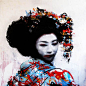 日本艺妓与街头拼贴艺术 - Arting365 | 中国创意产业第一门户]