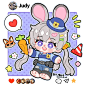 湿糊画的ins立牌疯狂动物城judy