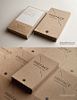 Kraft Business Cards by Rockdesign.