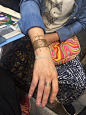 分享今天练摊体验的几个#印度海娜纹身##大理海娜# ​