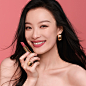 Photo by Lancôme Official on October 02, 2024. 可能是包含下列内容的图片：1 位用户、化妆、口红和化妆品.
