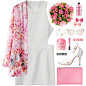 Kimono: http://www.choies.com/product/pink-floral-lapel-kimono-coat_p29945
Dress: http://www.choies.com/product/white-cut-out-backless-sleveless-bodycon-dress_p40156
Shoes: http://www.choies.com/product/white-metallic-pin-buckle-strap-heeled-sandals_p4159