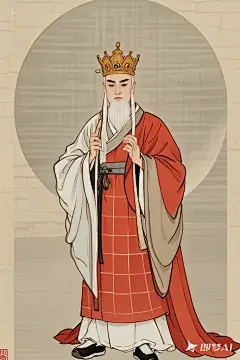 古风工笔画，西游记古风人物，年轻的唐僧，不要胡子，新国风插画，简单背景，古风，全身立绘，比例 「2_3」