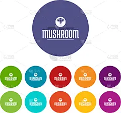 植物,食用菌,彩色图片,符号,蔬菜,Porcini Mushroom,清新,食品,布置,烹调