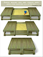 Sand pit with sliding covers/seats.: 