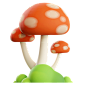 Mushroom 3D Illustration