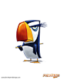 Penguins of Madagascar - Puffin, Chris Ayers : Character designs for Penguins of Madagascar animated feature from DreamWorks Animation (2014).