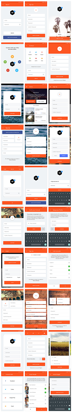 Joyce_girl采集到UI-整套模板