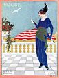 海伦·德莱顿（1887-1981）\艺术插画杂志VOGUE的装饰艺术时装画
