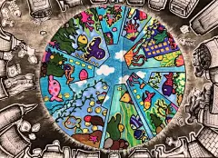 画作鉴赏 - 清洁湾区我的家 - 粤港澳海洋生物绘画比赛 2018
