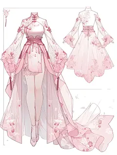 春日桃花装｜服装素材 - 小红书