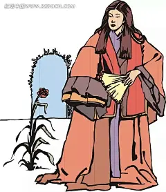 拿着扇子的富公子EPS素材|插画|卡通|拿着扇子|矢量|矢量素材|手绘插画图片场景插画|内衣美女矢量插画|绿色风景插画插画|插画设计 插画