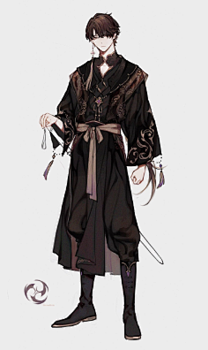 二次元日韩服饰男古风