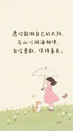 手机壳壁纸卡通可爱手绘简约风绘本插画16高清模板免费下载-趣麦麦图