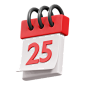 25th December 3D Illustration