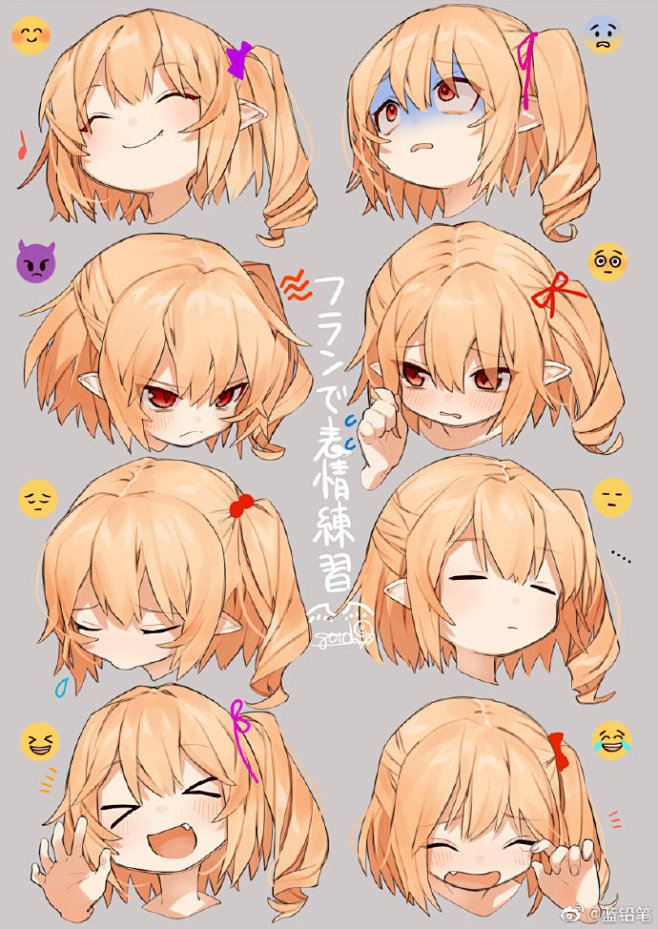 仰视俯视侧视…各角度的头，画头不再愁

...