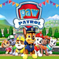 Paw Patrol Photo Backdrop for Baby Shower Decoration G-708 – Dbackdrop