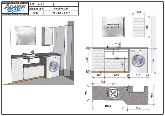 小型洗衣房洗衣空间的尺寸数据图3