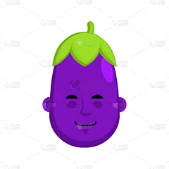 蔬菜,紫色,茄子,情感,头像,清新,食品,熟的,面部表情,睡觉