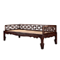 Huanghuali Luohan Bed- China-20th Century HEIGHT: 26.5 in. (67 cm) WIDTH:	6 ft. 5.5 in. (197 cm) DEPTH:	34.5 in. (88 cm)