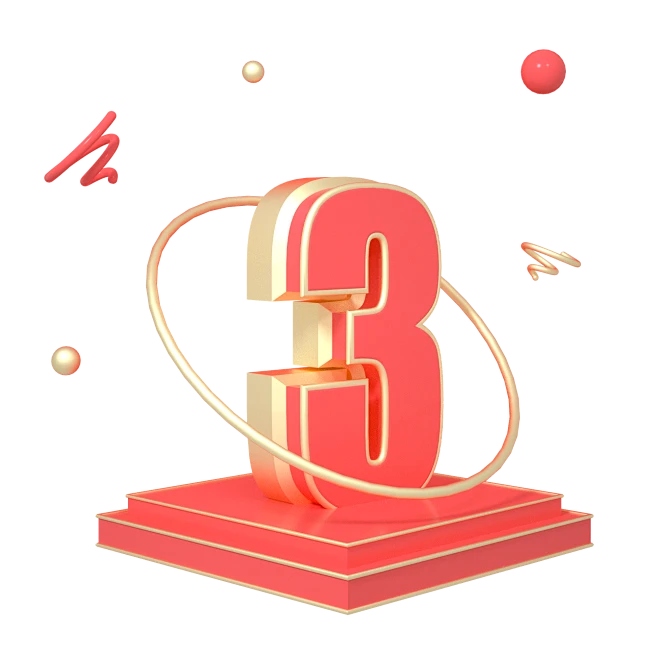 C4D 数字3-花瓣网