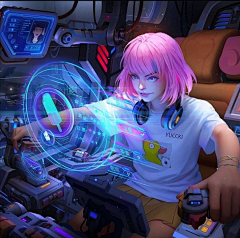 Glenn苏皮采集到视觉人物[赛博朋克]