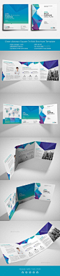 Clean Abstract Square Tri-fold Brochure Template #design Download: http://graphicriver.net/item/clean-abstract-square-trifold-brochure/12905169?ref=ksioks