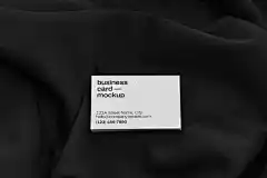 21款品牌标志VI设计办公用品商务名片展示Ps智能贴图样机模板 Business Card Mockup
