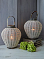 Whats not to love about this magical combination of gauzy canvas and aged wood? This is a quintessentially Nordic lantern that will warm the cockles as the evenings draw in.: 