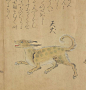 天犬，红色的狗，出现时天下有战争发生。该天犬与后来的天狗更像。