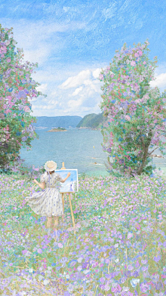晓日月采集到油画