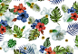 Hibisco : Textile design for Tyrol summer 2016Design têxtil para Tyrol verão 2016