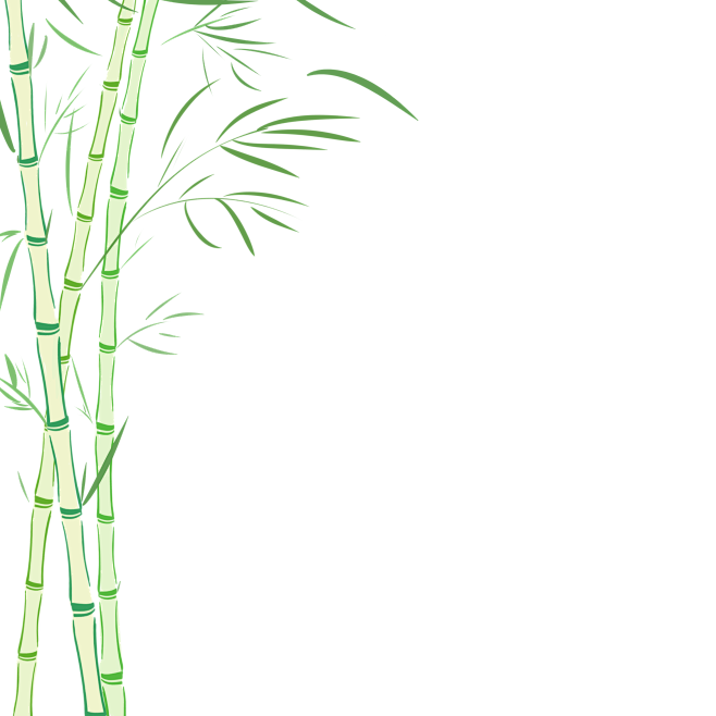 手绘青竹