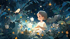 21｜Midjourney 奇妙丛林插画系列，超治愈！ - 小红书