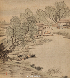 花间晓梦采集到画-山水