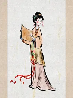 iPad古风水墨人物插画【九宫格3】_3_雨路_来自小红书网页版